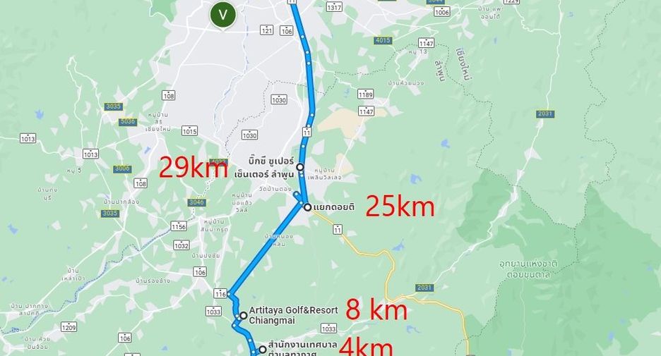 Продажа Участок в Mae Tha, Лампхун