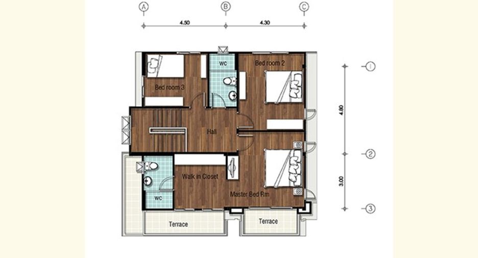 À vendre 3 chambres maison à Min Buri, Bangkok