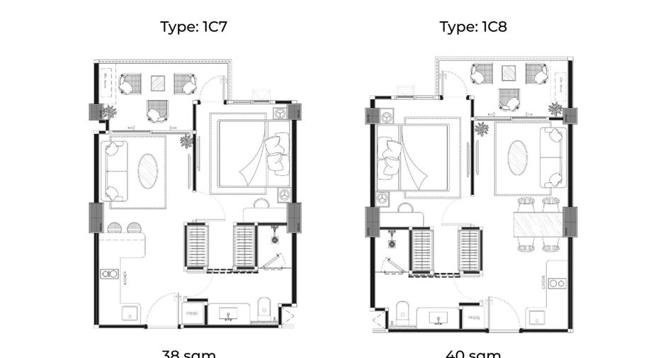 Condo en venta de 1 habitaciones en Jomtien, Pattaya