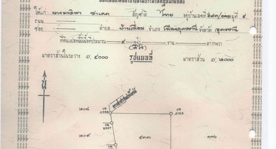 Grundstück zum Kauf in Mueang Udon Thani, Udon Thani