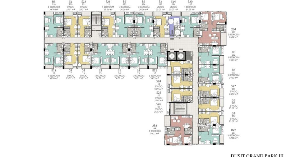Condo en venta de 2 habitaciones en Bang Lamung, Chonburi