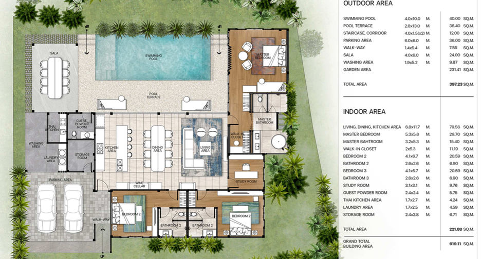 For sale 3 bedrooms villa in Thalang, Phuket