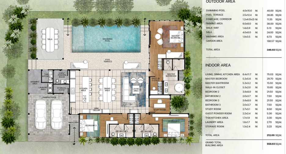 For sale 3 bedrooms villa in Thalang, Phuket