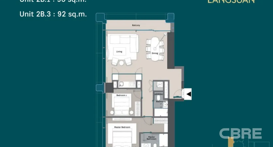 For sale 2 bedrooms condo in Pathum Wan, Bangkok