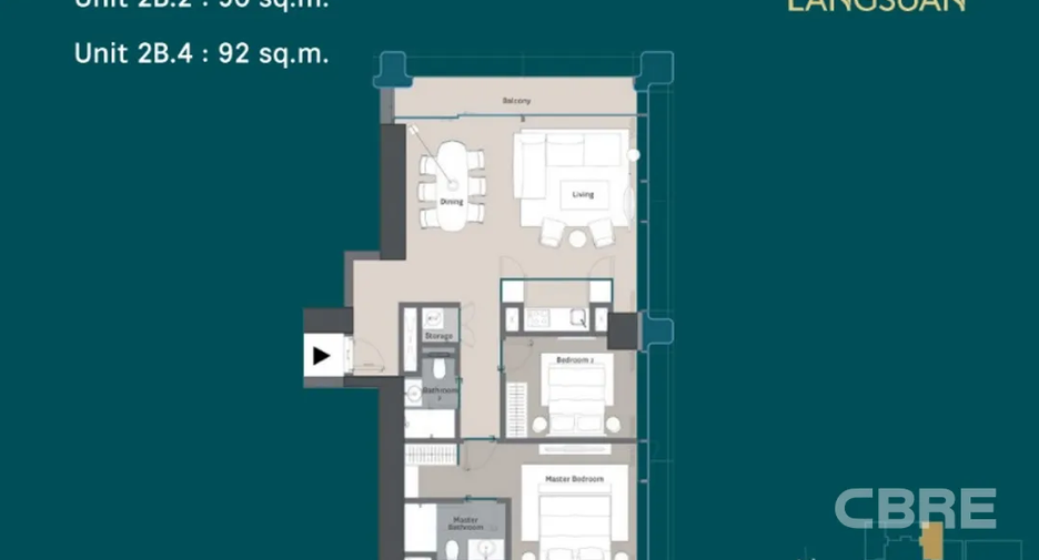 For sale 2 bedrooms condo in Pathum Wan, Bangkok