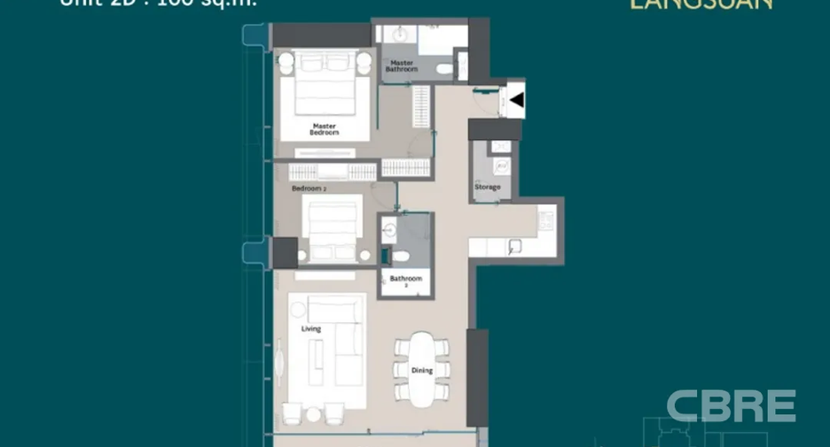 For sale 2 bedrooms condo in Pathum Wan, Bangkok