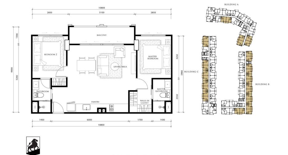 Condo en venta de 1 habitaciones en Bang Lamung, Chonburi