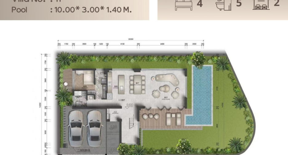 Villa en venta de 4 habitaciones en Bang Lamung, Chonburi