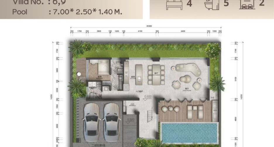 Villa en venta de 4 habitaciones en Bang Lamung, Chonburi