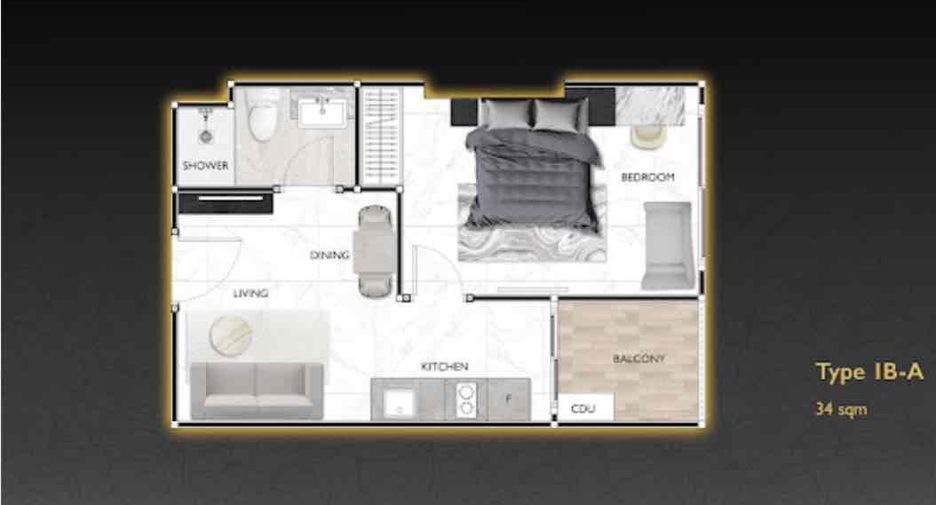 Condo en venta de 3 habitaciones en Bang Lamung, Chonburi