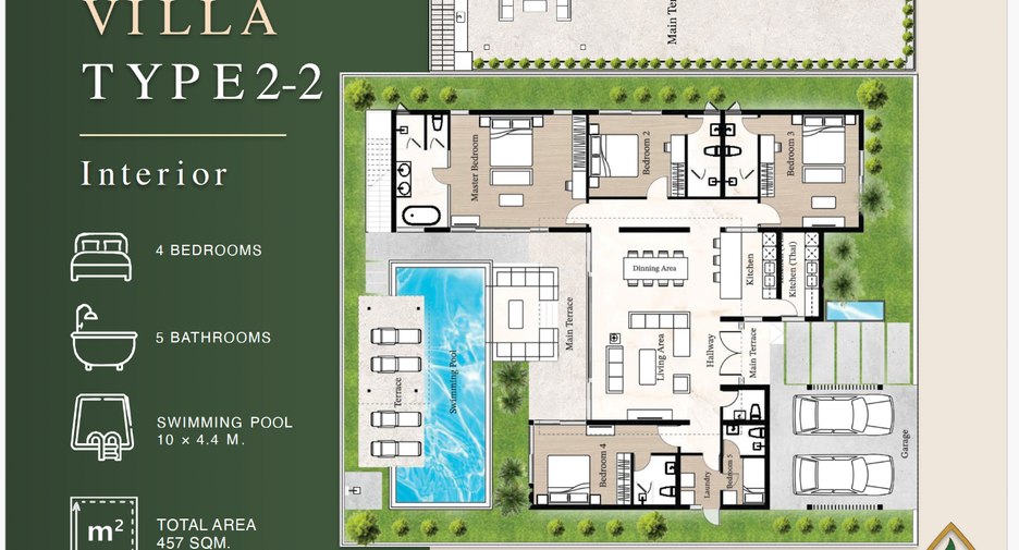 For sale 4 bedrooms villa in Bang Lamung, Chonburi