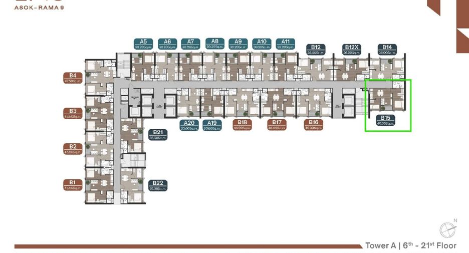 For sale 1 bed condo in Ratchathewi, Bangkok