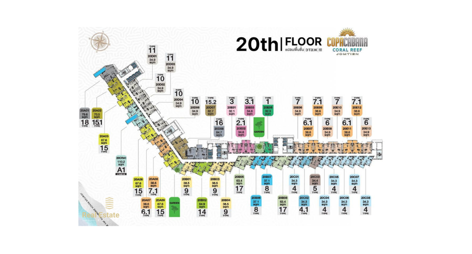 For sale 1 bed condo in Bang Lamung, Chonburi