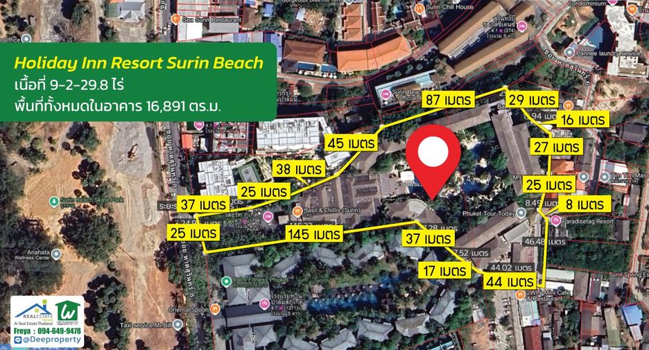 For sale 255 bedrooms hotel in Thalang, Phuket