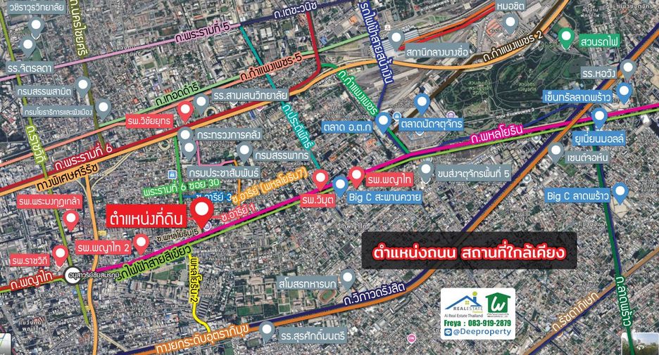 For sale land in Phaya Thai, Bangkok