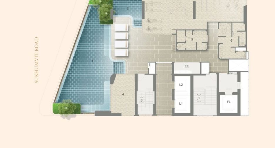 Condo en venta de 1 habitaciones en Khlong Toei, Bangkok