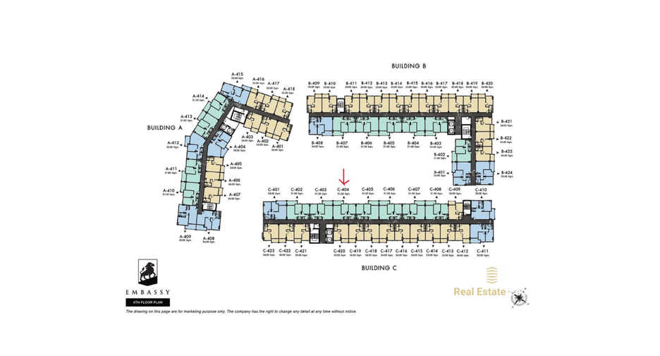 Condo en venta de 2 habitaciones en Jomtien, Pattaya