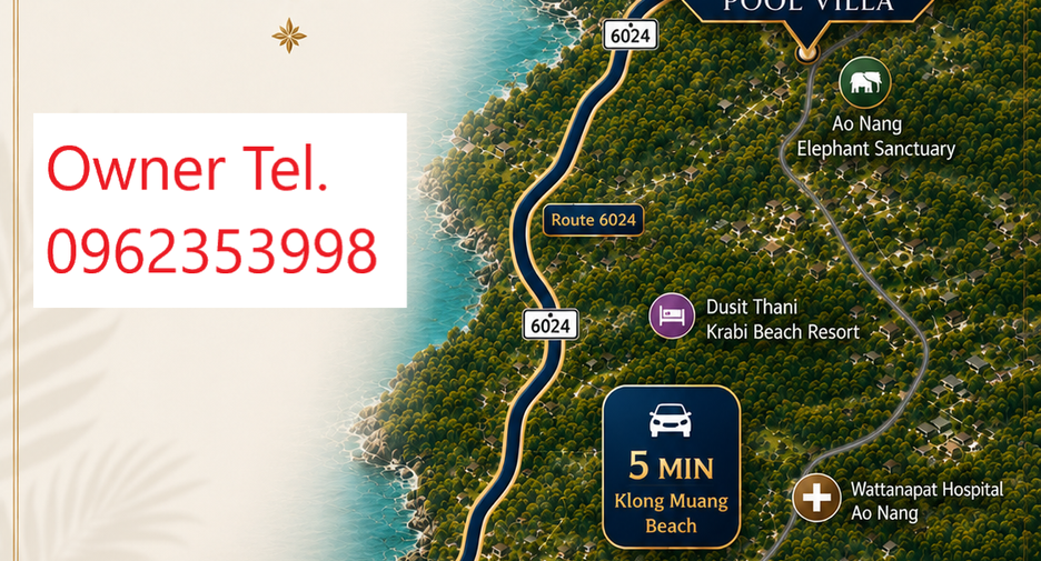 Villa en venta de 4 habitaciones en Mueang Krabi, Krabi