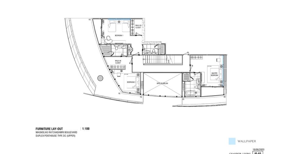 Wohnung zur Miete mit 3 Zimmer in Pathum Wan, Bangkok