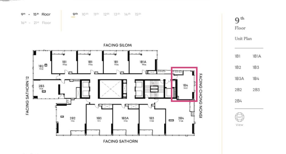 Wohnung zum Kauf mit 1 Zimmer in Sathon, Bangkok