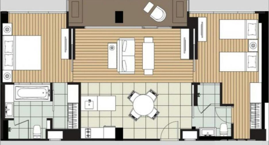 For sale 2 bedrooms condo in Hua Hin, Prachuap Khiri Khan