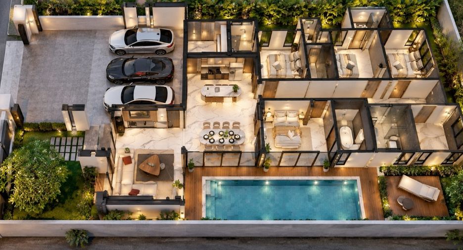 À vendre 4 chambres villa à Hang Dong, Chiang Mai
