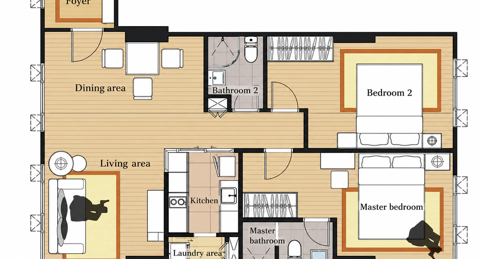 For sale 2 ベッドルーム condo in Phaya Thai, Bangkok