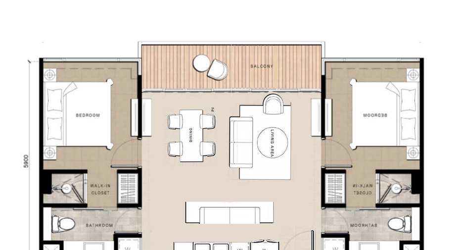 À louer et à vendre 2 chambres condo à Bang Lamung, Chonburi