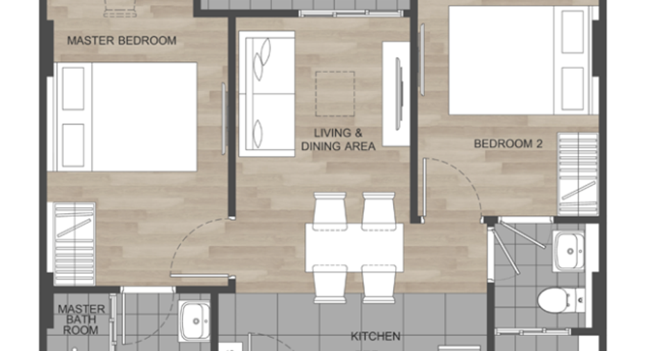 À vendre 2 chambres appartement à Kathu, Phuket