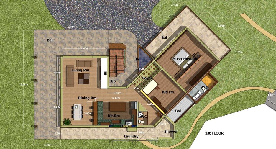 For sale 2 ベッドルーム house in Pai, Mae Hong Son