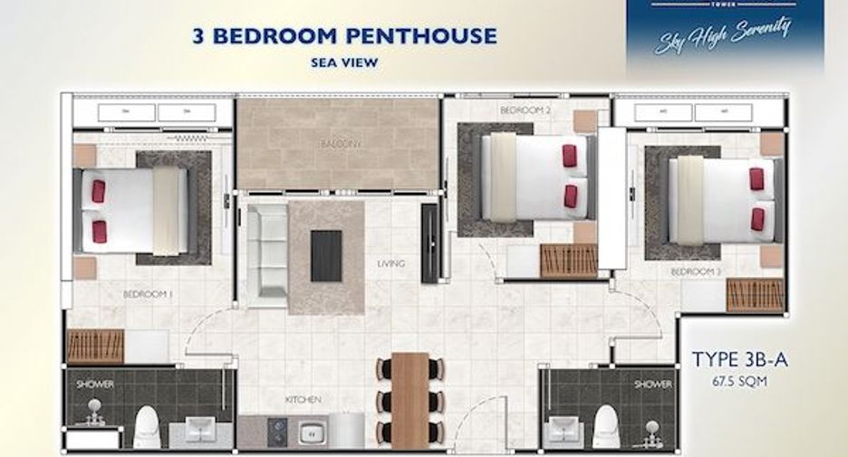 For sale 1 Beds condo in Bang Lamung, Chonburi