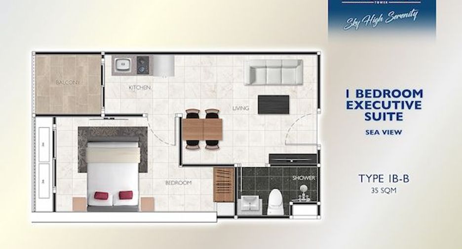 For sale 1 Beds condo in Bang Lamung, Chonburi