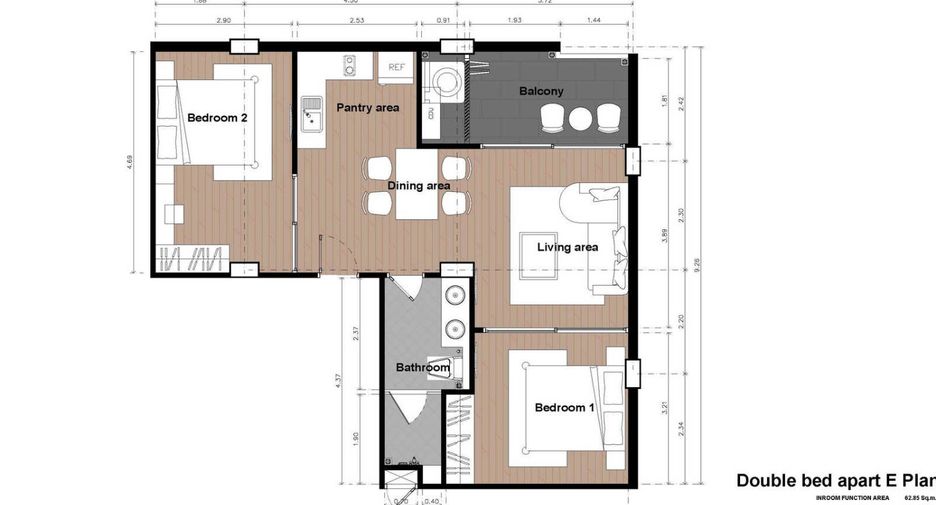 Apartamento en venta de 2 habitaciones en Mueang Phuket, Phuket