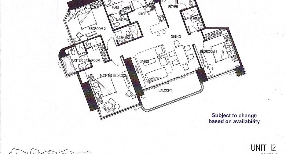 For sale 3 bedrooms condo in Khlong San, Bangkok