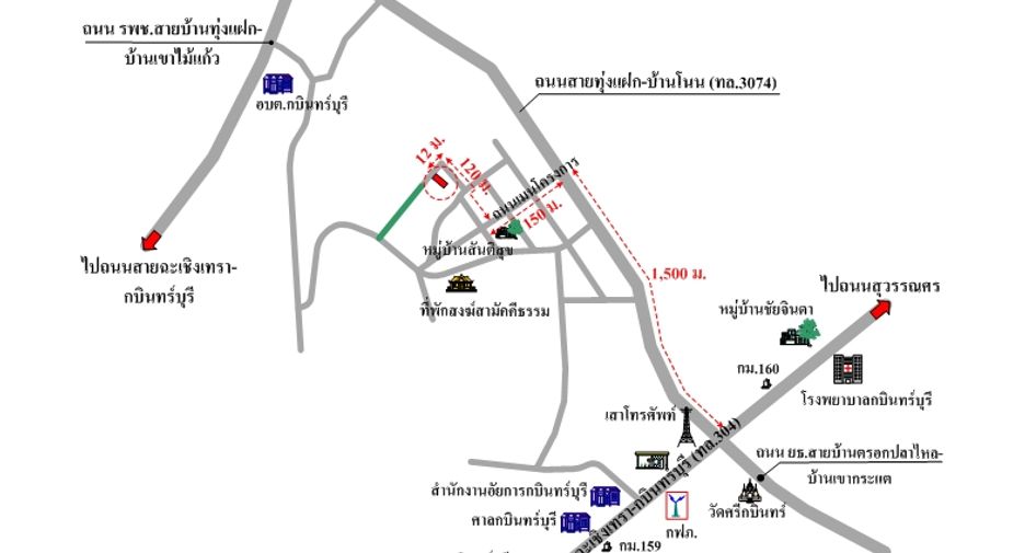 For sale 1 bed townhouse in Kabin Buri, Prachin Buri