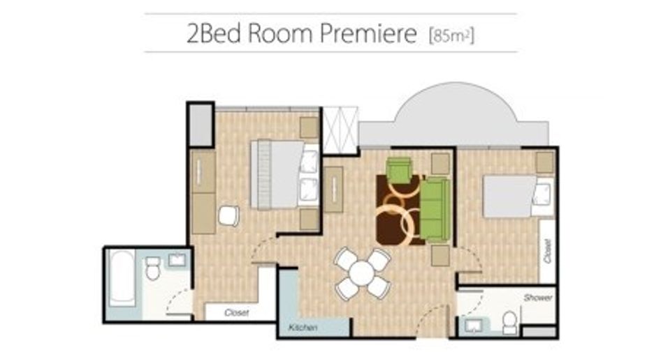 ให้เช่า 2 ห้องนอน คอนโด ใน คลองเตย, กรุงเทพฯ
