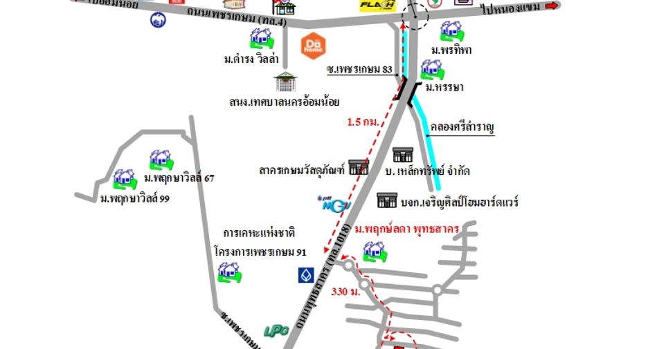 For sale 3 bedrooms house in Krathum Baen, Samut Sakhon