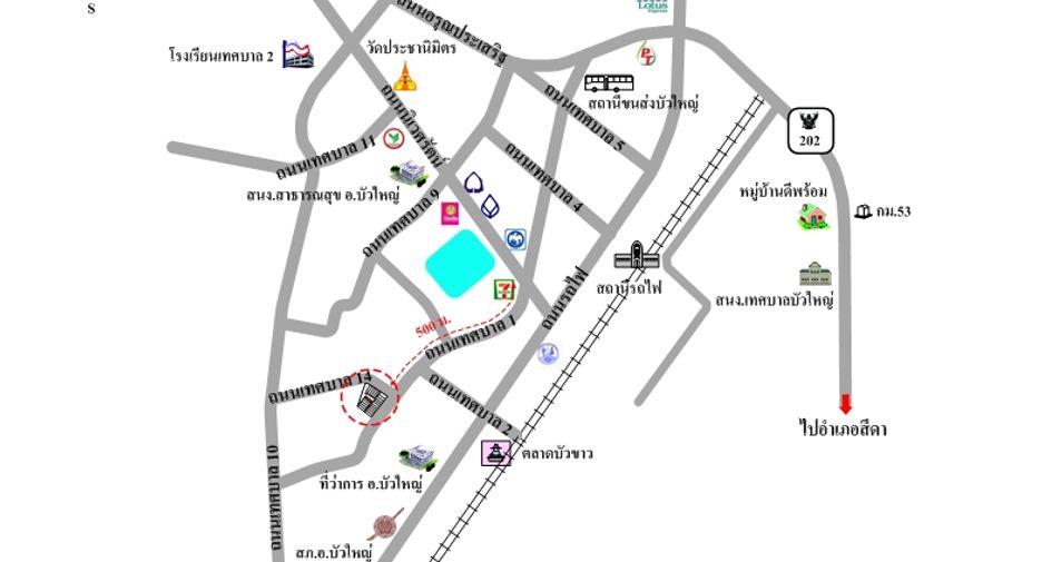 For sale retail Space in Bua Yai, Nakhon Ratchasima