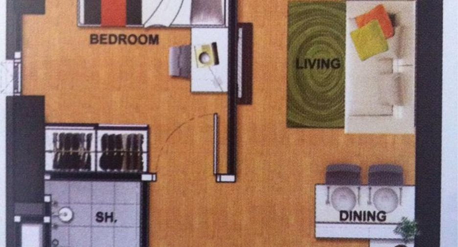 Wohnung zur Miete mit 1 Zimmer in Din Daeng, Bangkok