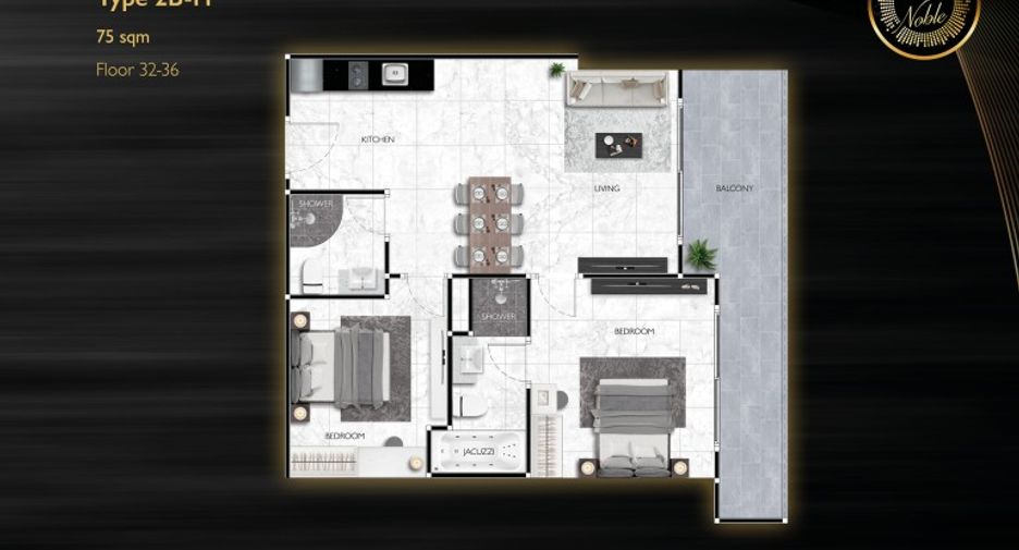 For sale 2 bedrooms condo in Bang Lamung, Chonburi