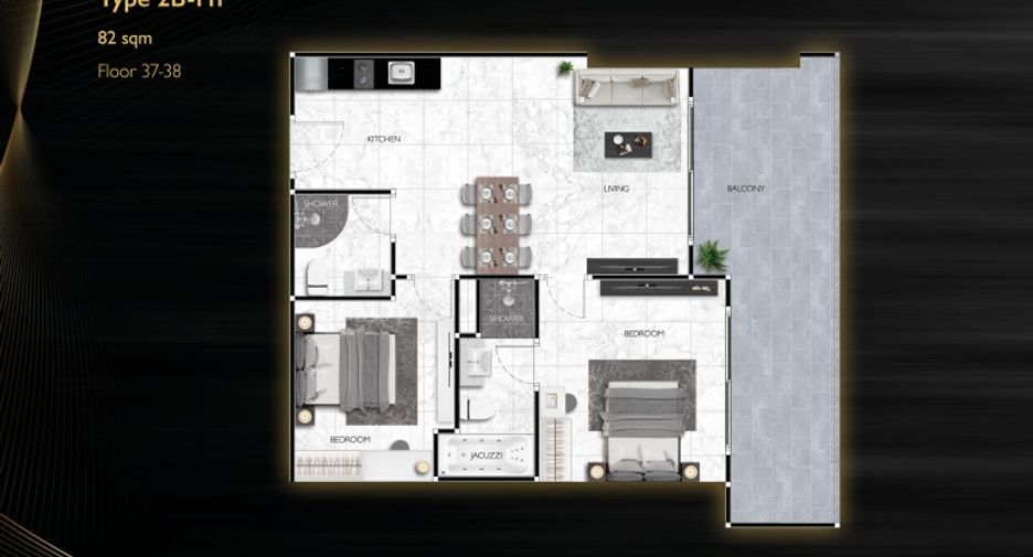 For sale 2 bedrooms condo in Bang Lamung, Chonburi