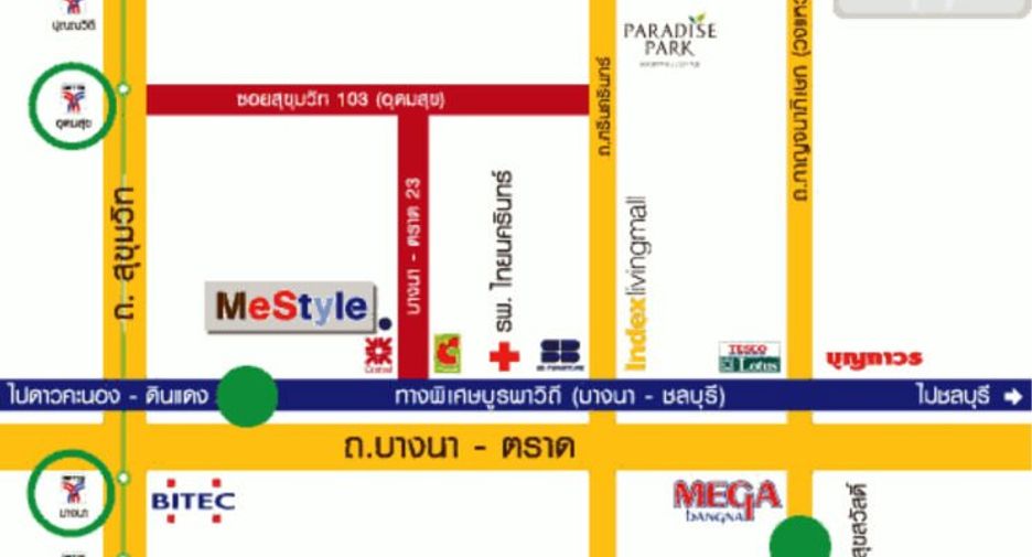 For rent 2 bedrooms condo in Bang Na, Bangkok