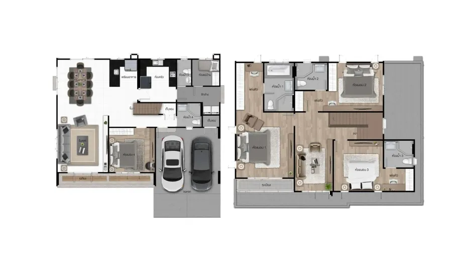 Casa en alquiler de 4 habitaciones en Lam Luk Ka, Pathum Thani