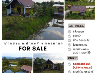 For sale studio house in Pak Phli, Nakhon Nayok