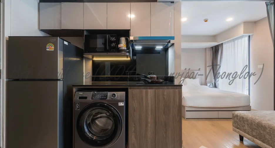 For rent 1 bed condo in Huai Khwang, Bangkok