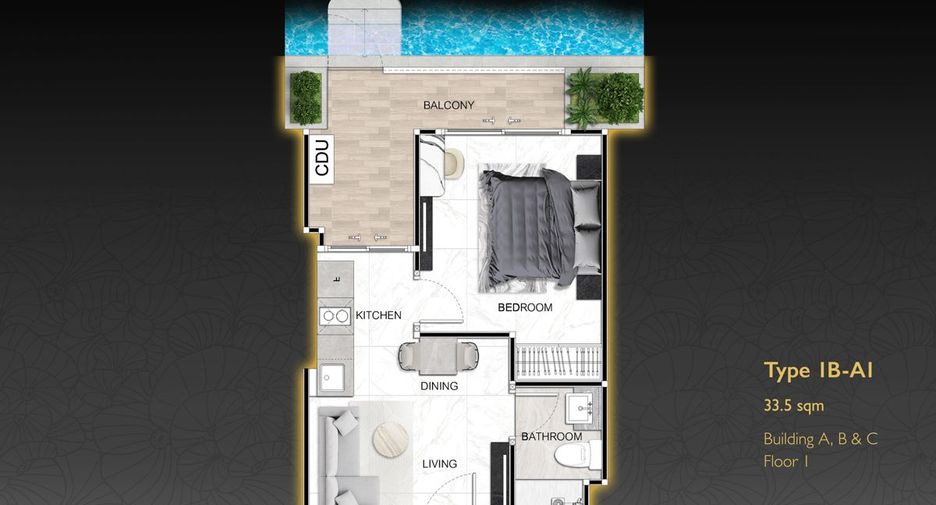 For sale 1 bed condo in South Pattaya, Pattaya