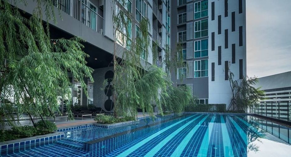 For rent studio condo in Huai Khwang, Bangkok