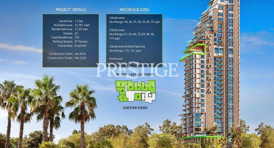 For sale studio condo in Bang Lamung, Chonburi