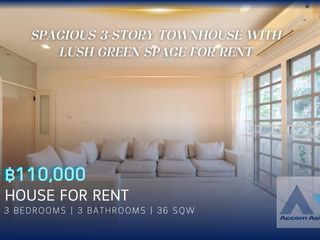 For rent 3 Beds townhouse in Watthana, Bangkok