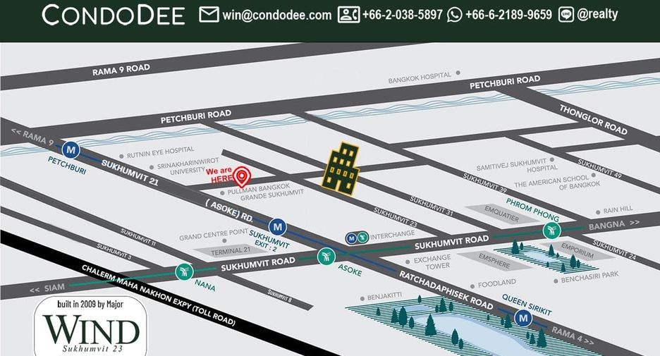 For sale 1 bed condo in Watthana, Bangkok